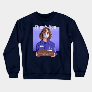 Thank You Essential Workers Crewneck Sweatshirt